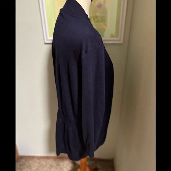 EUC Navy Blue Open Cardigan by “Red”, Size Large #WS12 - Picture 2 of 4